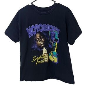 Notorious B.I.G. Black Graphic Tee Brooklyn’s Finest Large
